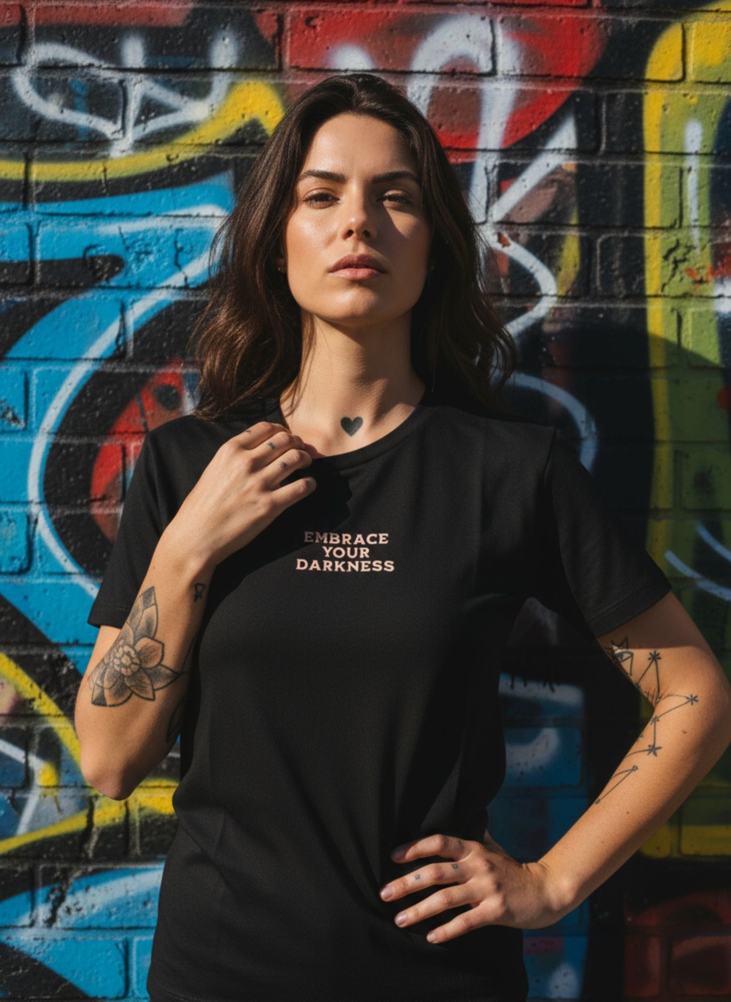 Emabrace Your Darkness - Black Women's Tee 8 Emabrace Your Darkness - Black Women's Tee - immagine 8