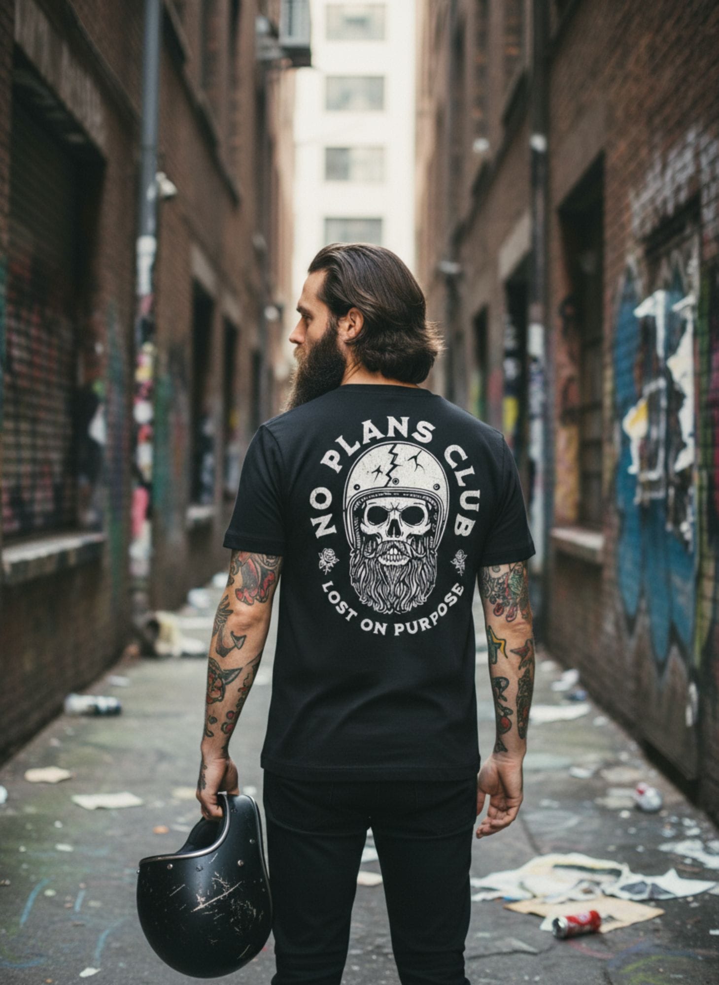 Lost on Purpose - Black T-Shirt 4 Lost on Purpose - Black T-Shirt - immagine 4