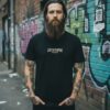 Lost on Purpose - Black T-Shirt 13 lost on purpose t shirt front black 1 totemay