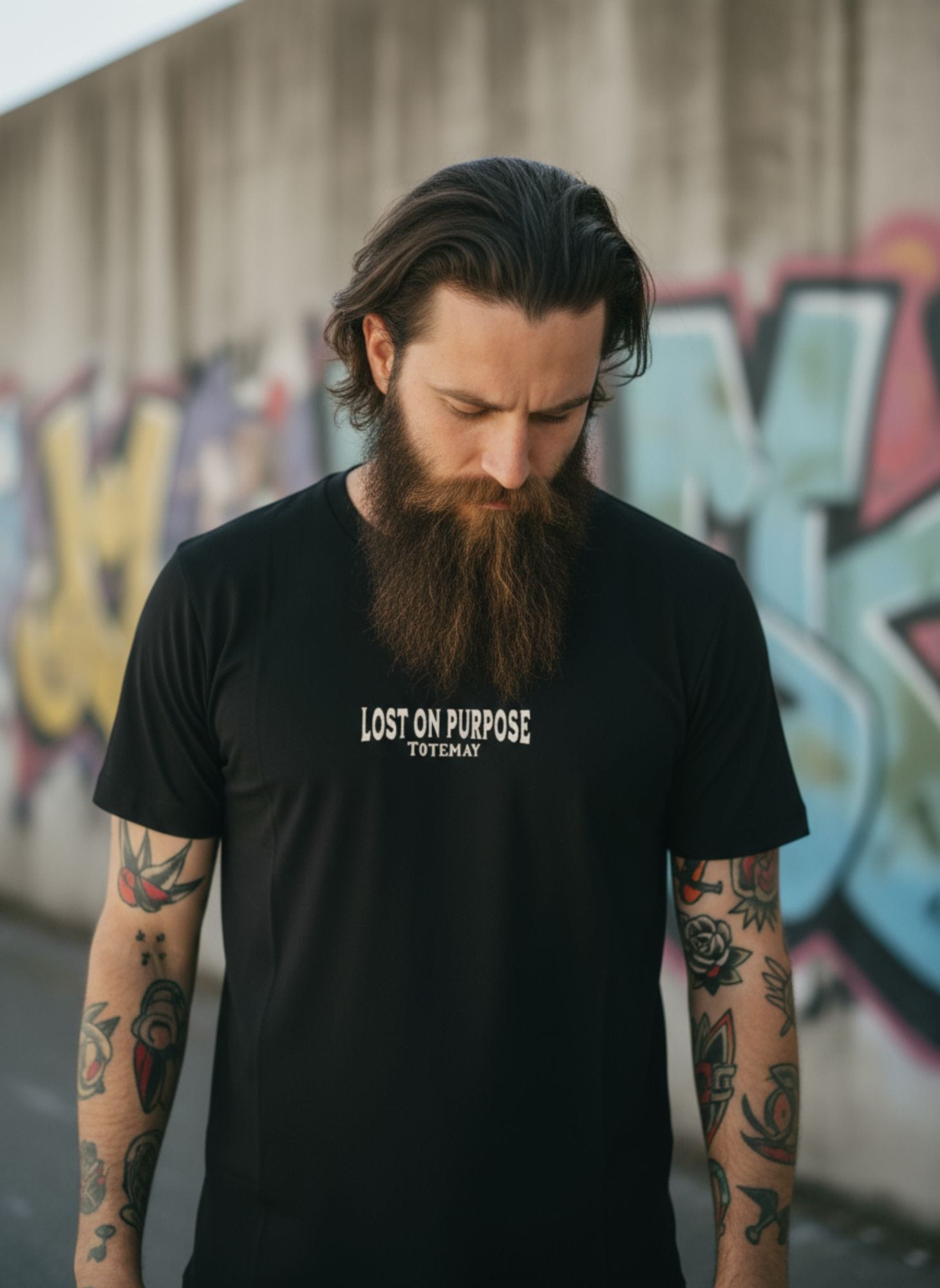 Lost on Purpose - Black T-Shirt 5 Lost on Purpose - Black T-Shirt - immagine 5