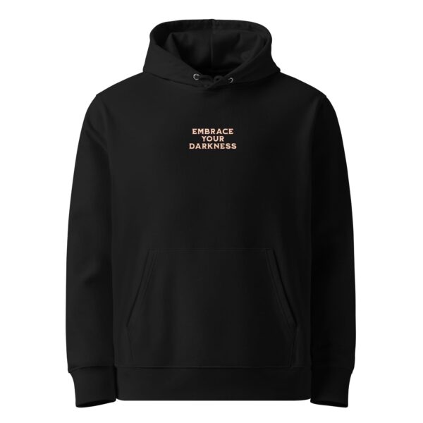 Alternative view of Embrace Your Darkness - Black Heavy Hoodie