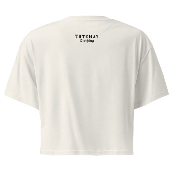 Alternative view of RAW POWER - Ecru Crop T-shirt