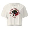 NEVER TOO CLOSE - Ecru Crop T-shirt