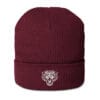 Tiger Beanie Burgundy