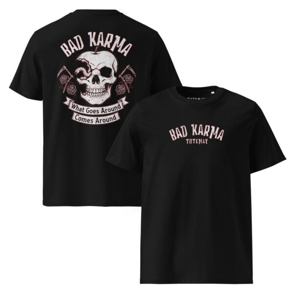Alternative view of Bad Karma - Black T-Shirt