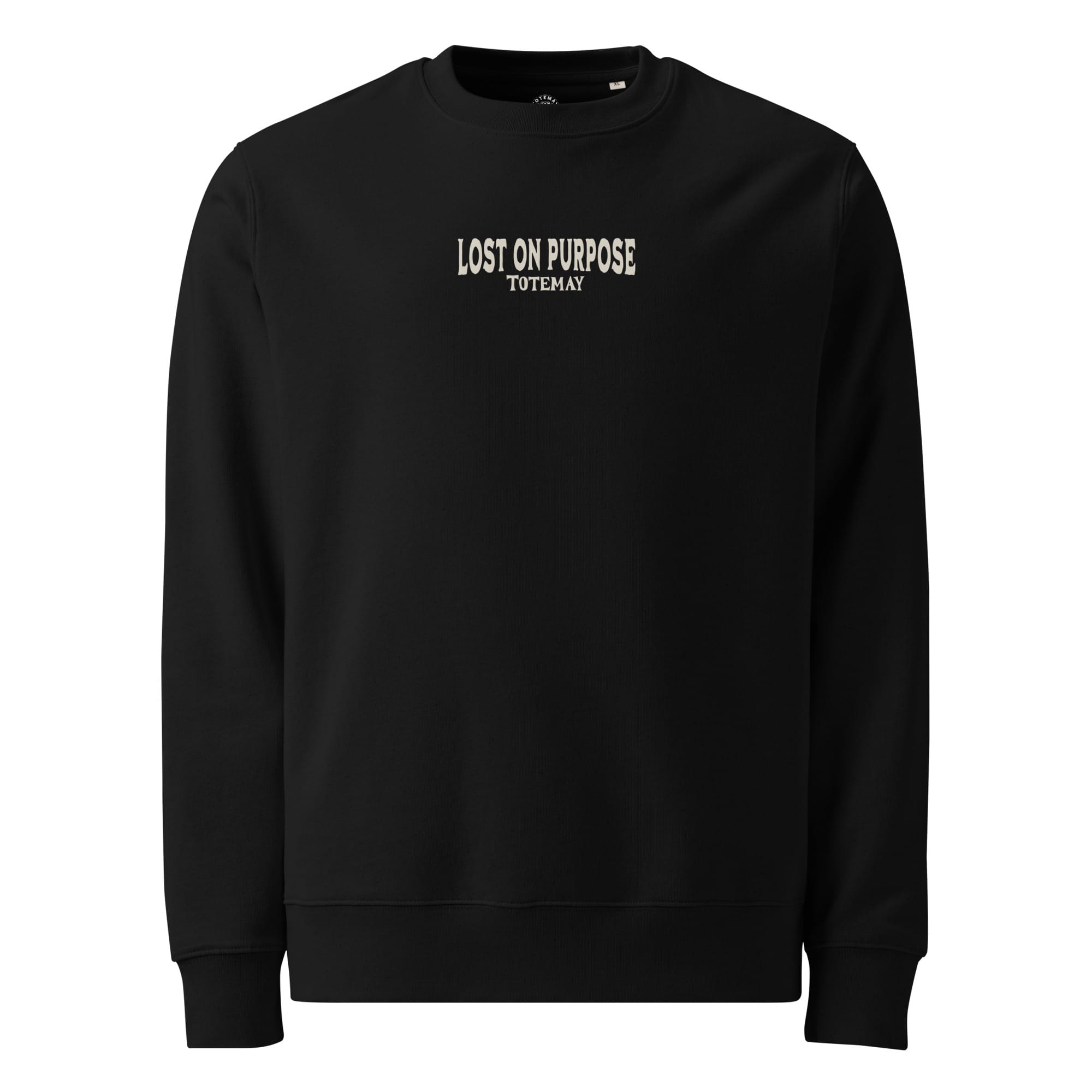 Lost on Purpose - Black Heavy Sweatshirt 4 Lost on Purpose - Black Heavy Sweatshirt - immagine 4