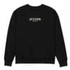 Lost on Purpose - Black Heavy Sweatshirt 5 unisex eco sweatshirt black front 697c9a514cbf1