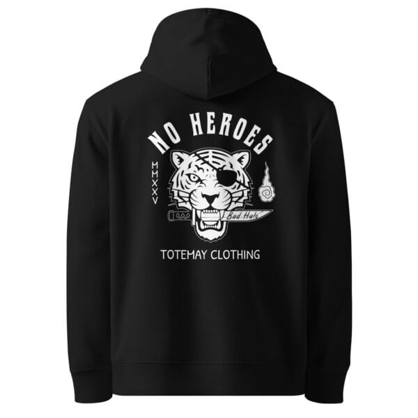 No Heroes - Black Heavy Hoodie
