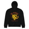 No Heroes - Black Hoodie 7 unisex organic mid weight hoodie black back 697a126be1e4c