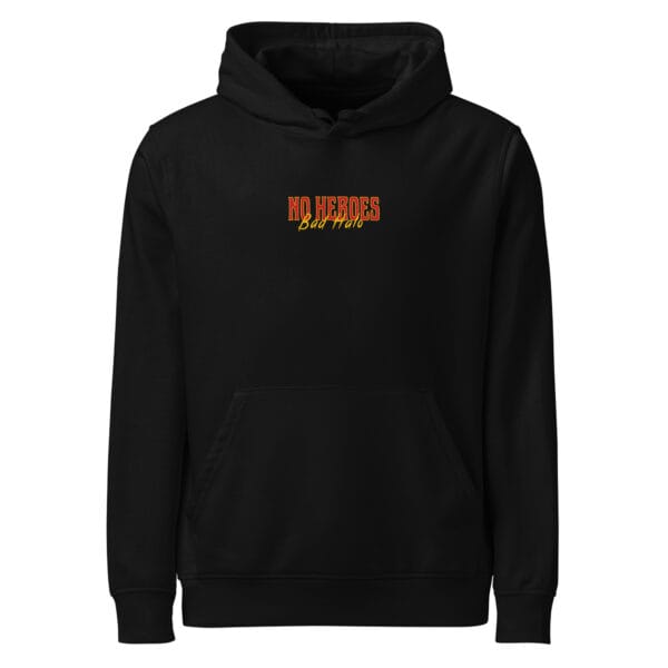 Alternative view of No Heroes - Black Hoodie