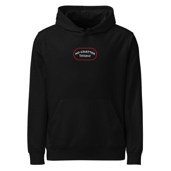 Alternative view of No Chatter - Black Hoodie