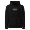 unisex organic mid weight hoodie black front 697cbce698cb4