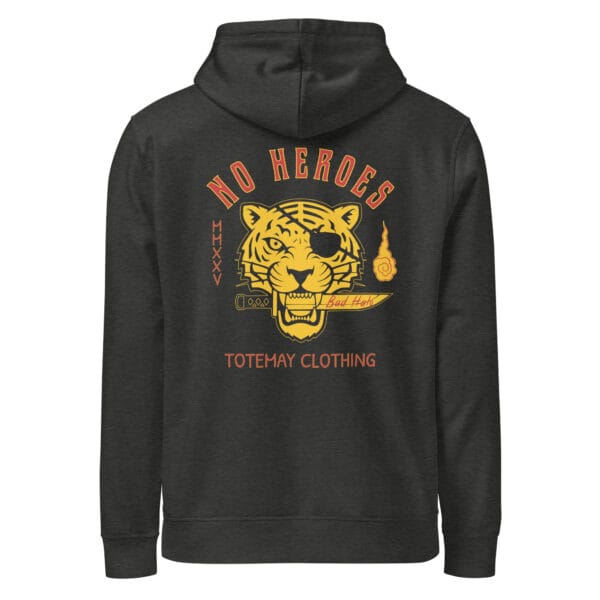 No Heroes - Dark Heather Grey Hoodie