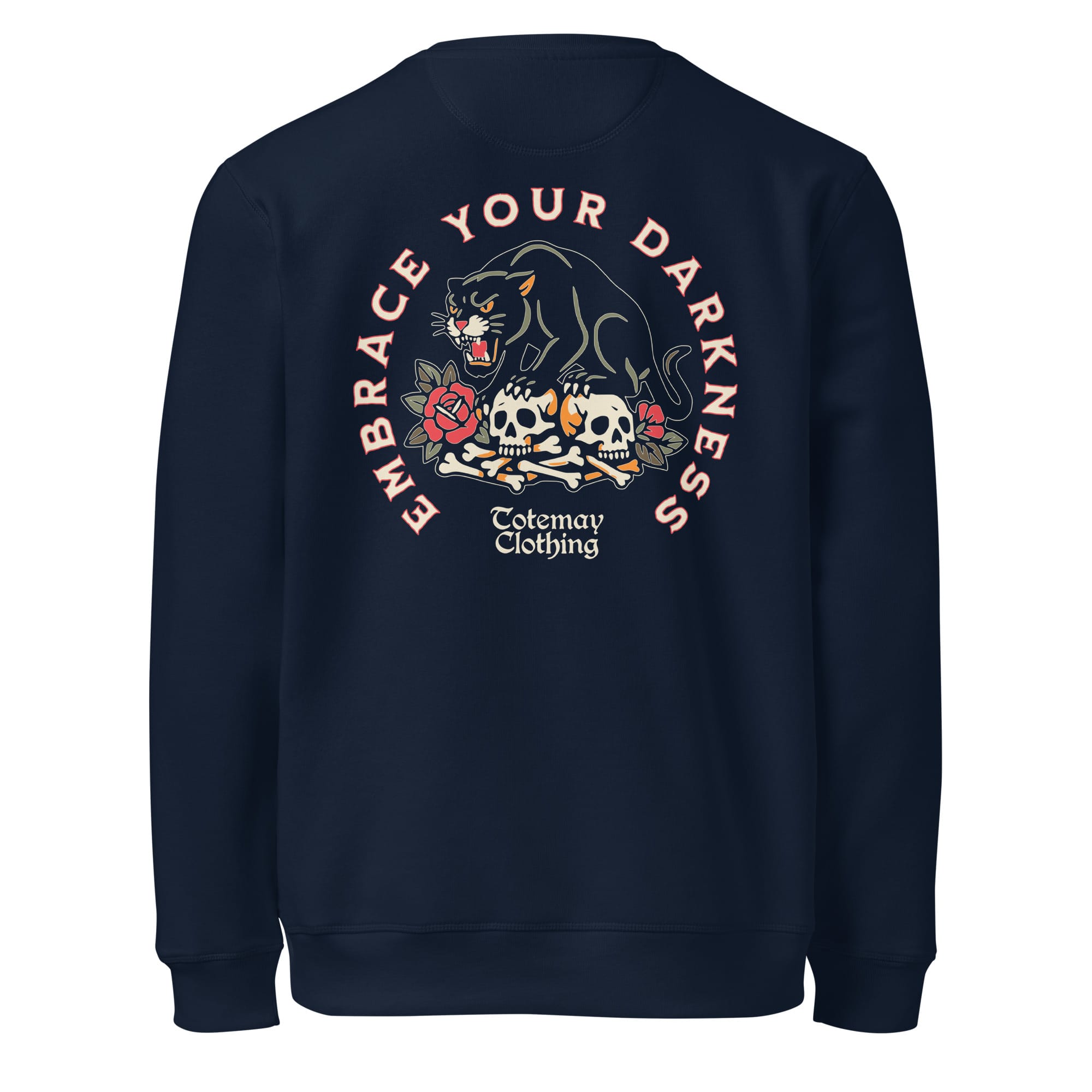 Embrace Your Darkness - French Navy Sweatshirt 3 Embrace Your Darkness - French Navy Sweatshirt - immagine 3