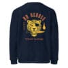 No Heroes - French Navy Sweatshirt 6 unisex organic mid weight sweatshirt french navy back 697ccab078dbd