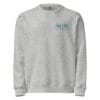unisex organic mid weight sweatshirt heather grey front 697cc36f536f8