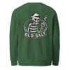 unisex organic sweatshirt bottle green back 697d4557b2a98