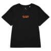 womens organic ribbed neck t shirt black front 697c8449dabd6