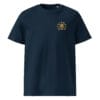 unisex organic cotton t shirt french navy front 698a5a362d652