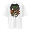 unisex organic oversized high neck t shirt white back 699105d2efc14