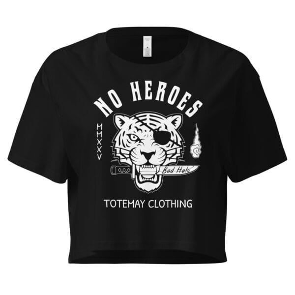 Alternative view of No Heroes - Women's Crop Tee