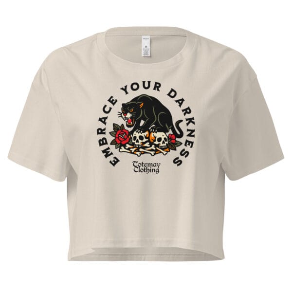 Alternative view of Embrace Your Darkness - Women's Crop Tee