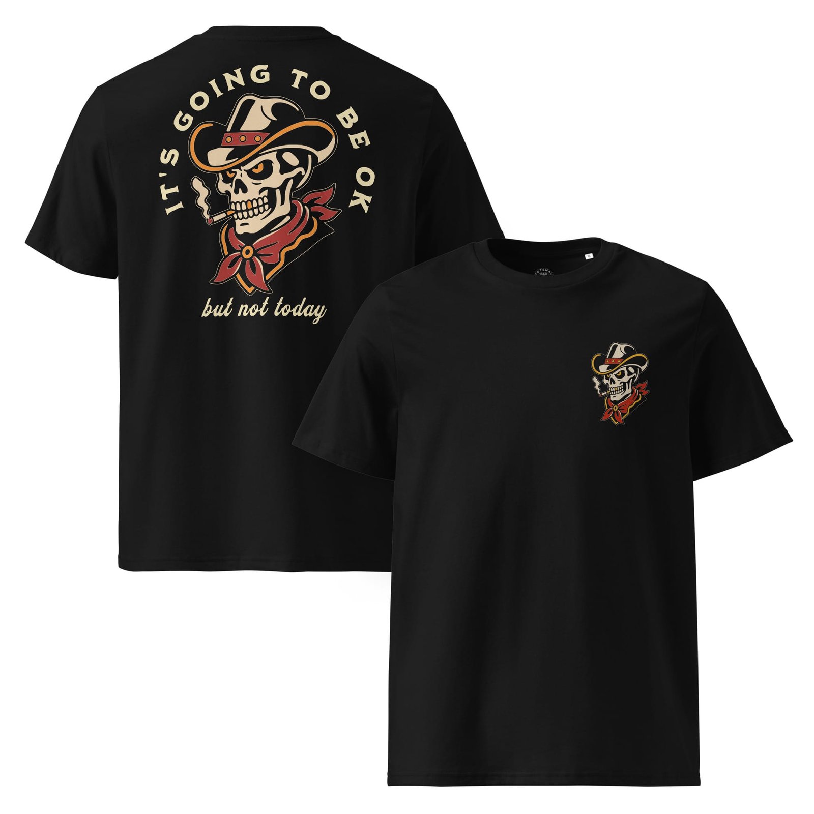 Not Today - Black T-Shirt 3 Not Today - Black T-Shirt - Image 3