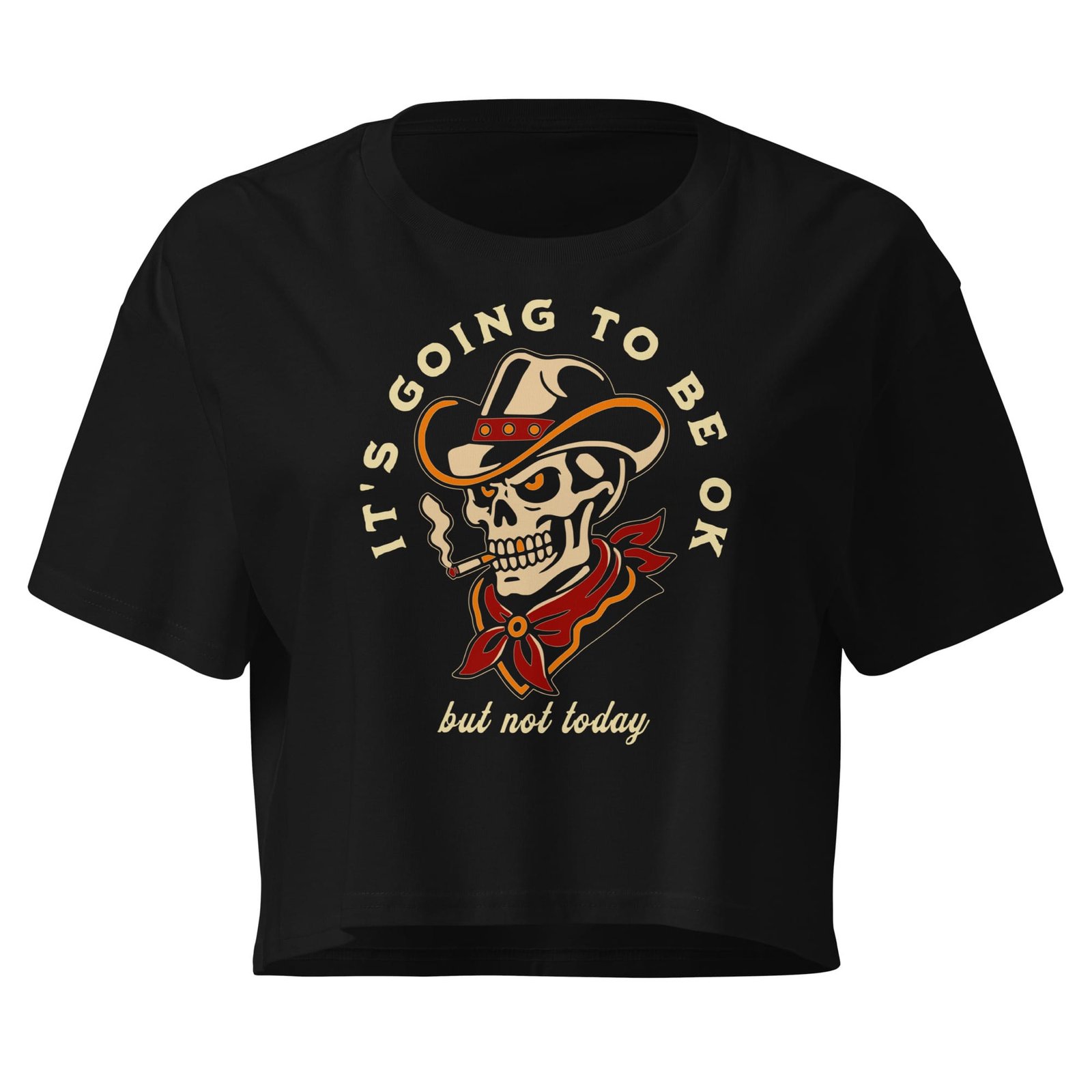 Not Today - Women's Crop Tee 3 Not Today - Women's Crop Tee - Image 3