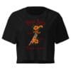 True Love - Women’s Crop Tee 8 womens crop top black front 6a16f36e6f233