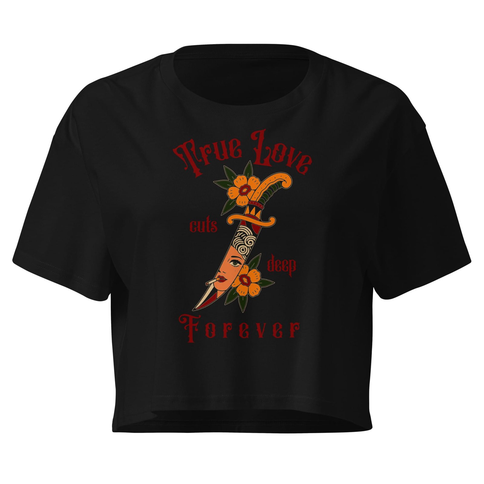 True Love - Women’s Crop Tee 3 True Love - Women’s Crop Tee - Image 3