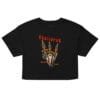 Shattered - Women's Crop Tee 7 womens crop top black front 6a16fc6682751