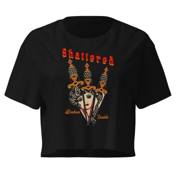 Shattered - Women's Crop Tee