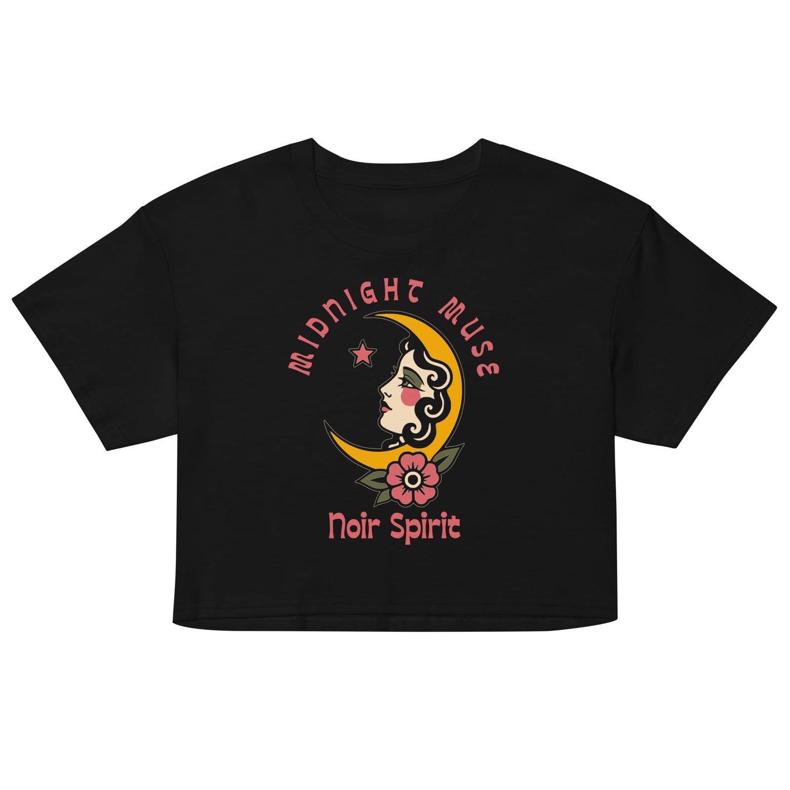 Midnight Muse - Women’s crop tee 2 Midnight Muse - Women’s crop tee - Image 2