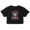 Raw Power - Black Women's Crop Tee 3 womens crop top black front 6a176daade4bb