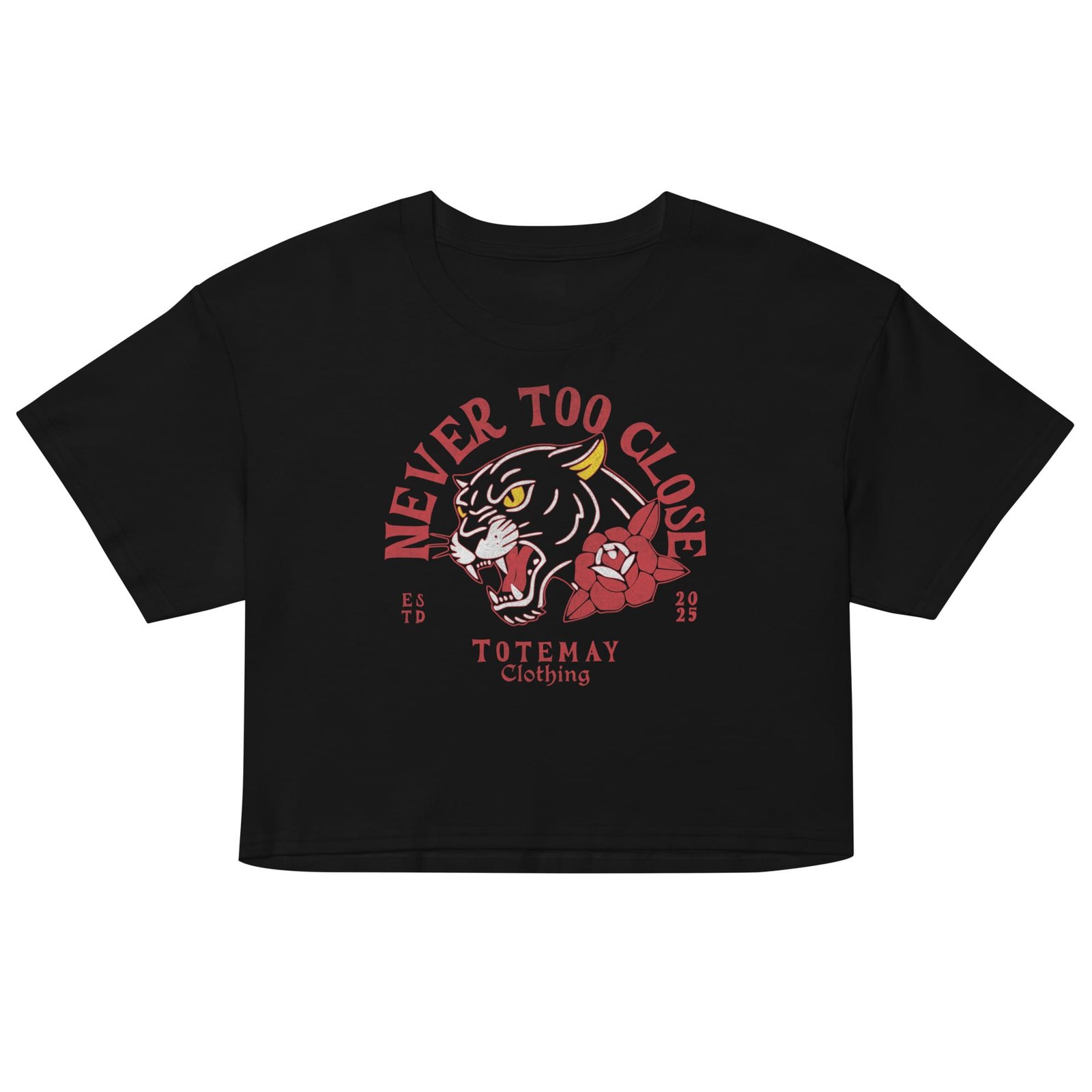 Never Too Close - Women's Crop Tee 4 Never Too Close - Women's Crop Tee - Image 4