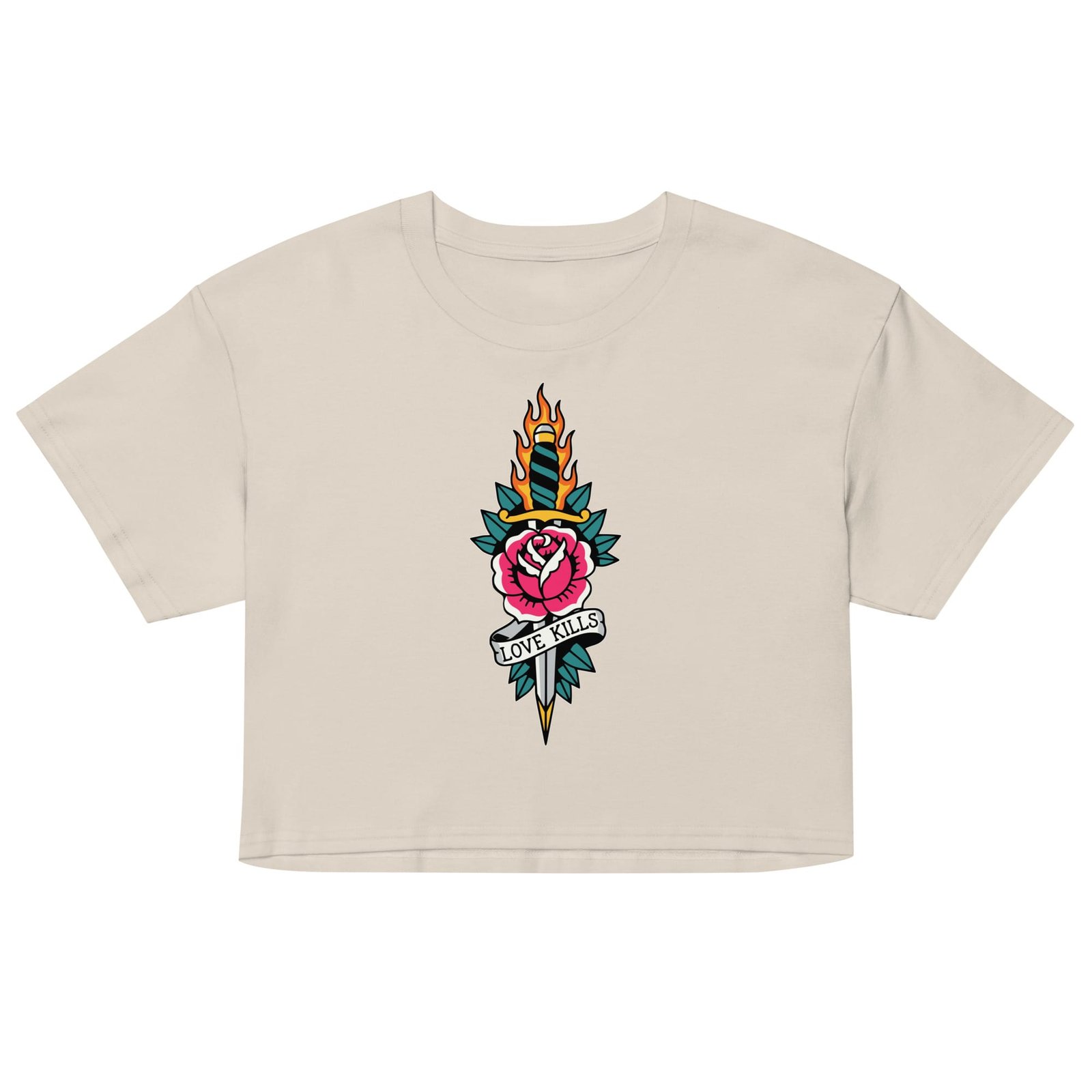 Love Kills - Women's Crop Tee 6 Love Kills - Women's Crop Tee - Image 6