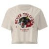Never Too Close - Women's Crop Tee 10 womens crop top bone front 6a17728aa2b54