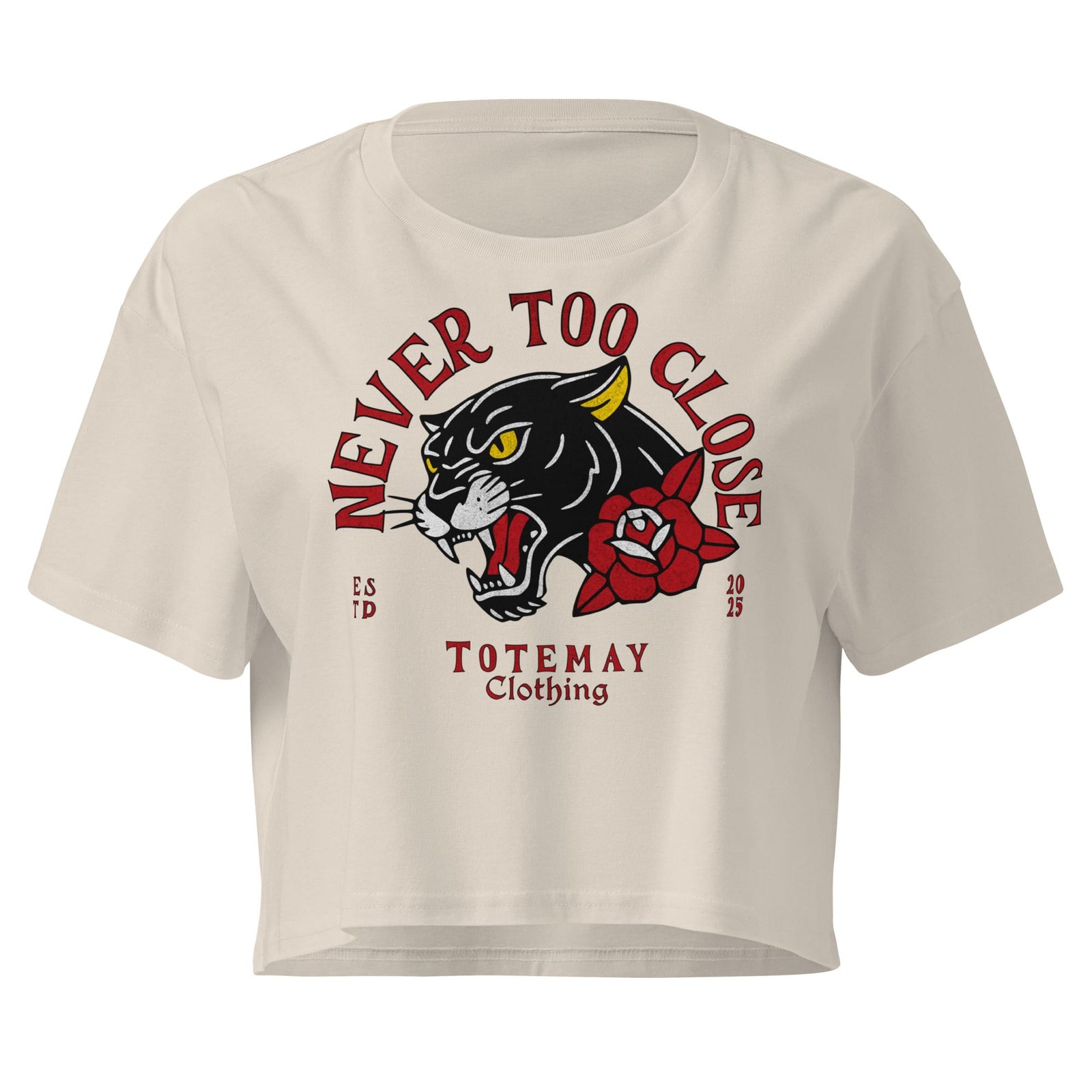 Never Too Close - Women's Crop Tee 5 Never Too Close - Women's Crop Tee - Image 5