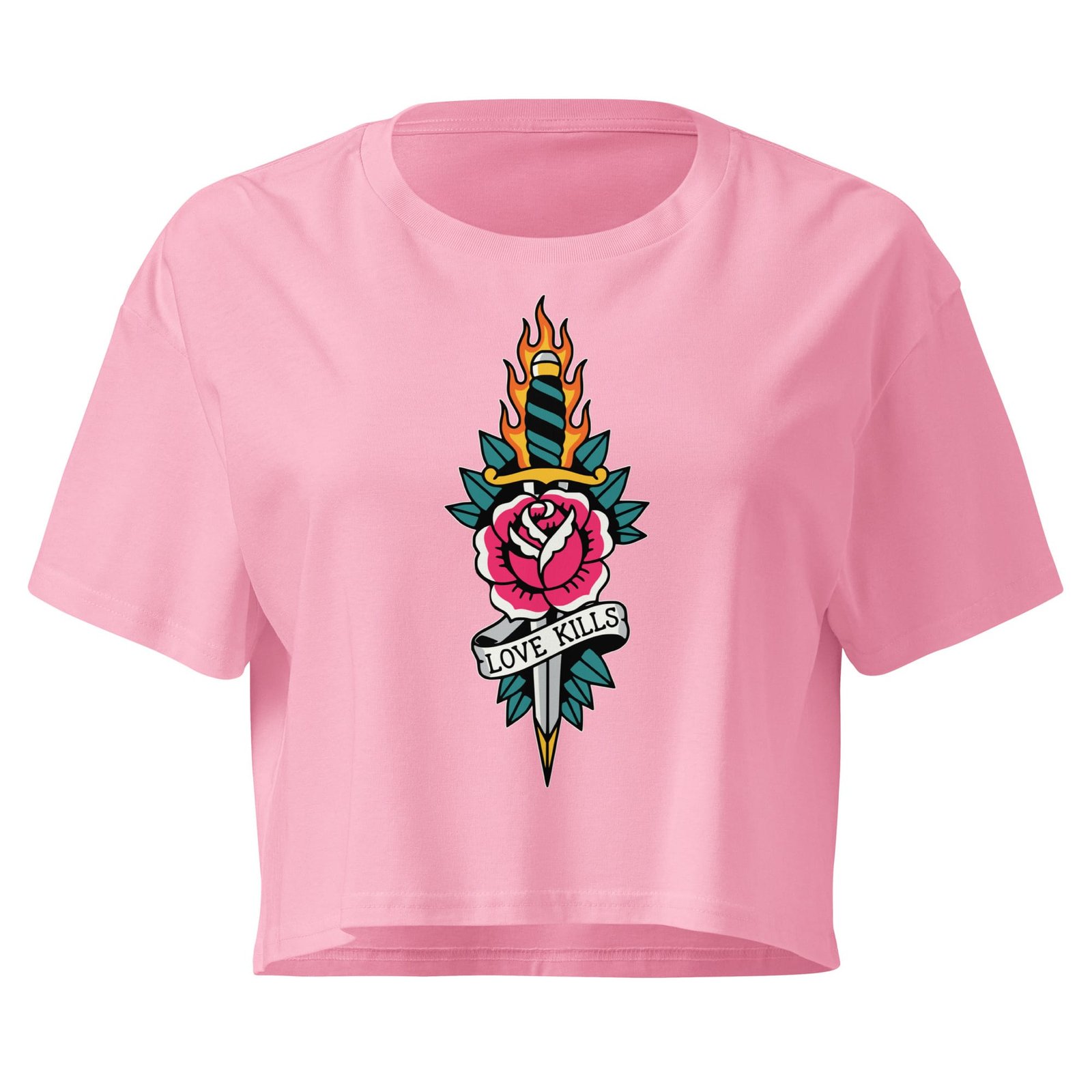 Love Kills - Women's Crop Tee 1 Love Kills - Women's Crop Tee