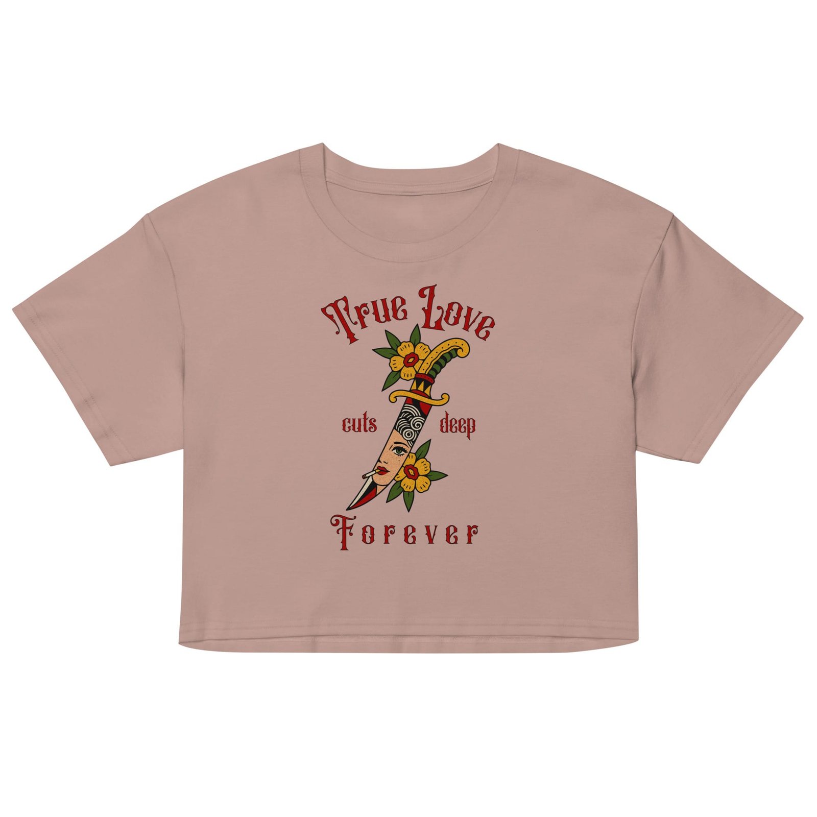 True Love - Women’s Crop Tee 2 True Love - Women’s Crop Tee - Image 2