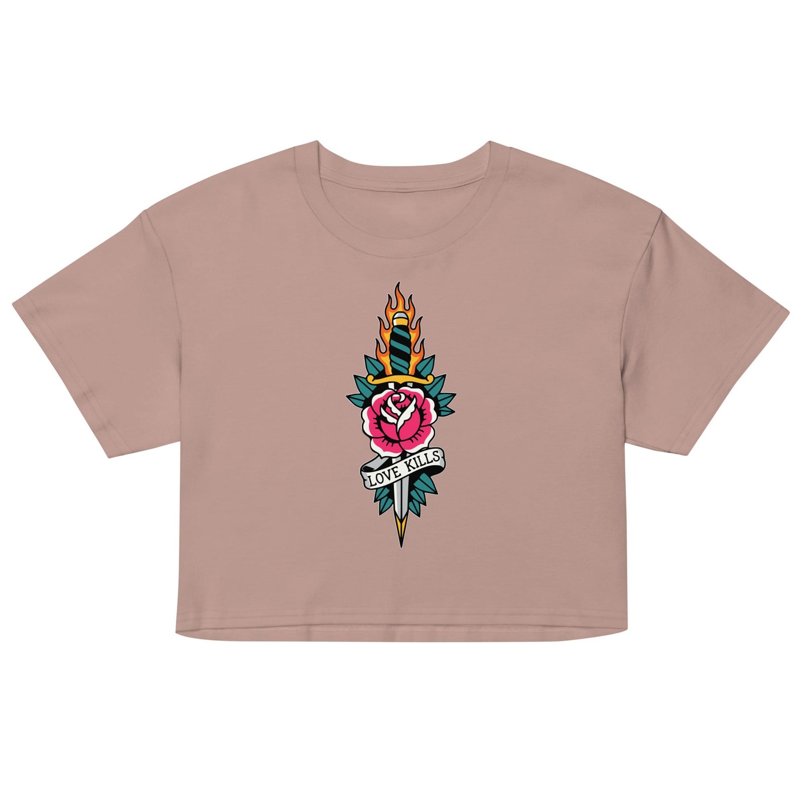 Love Kills - Women's Crop Tee 4 Love Kills - Women's Crop Tee - Image 4