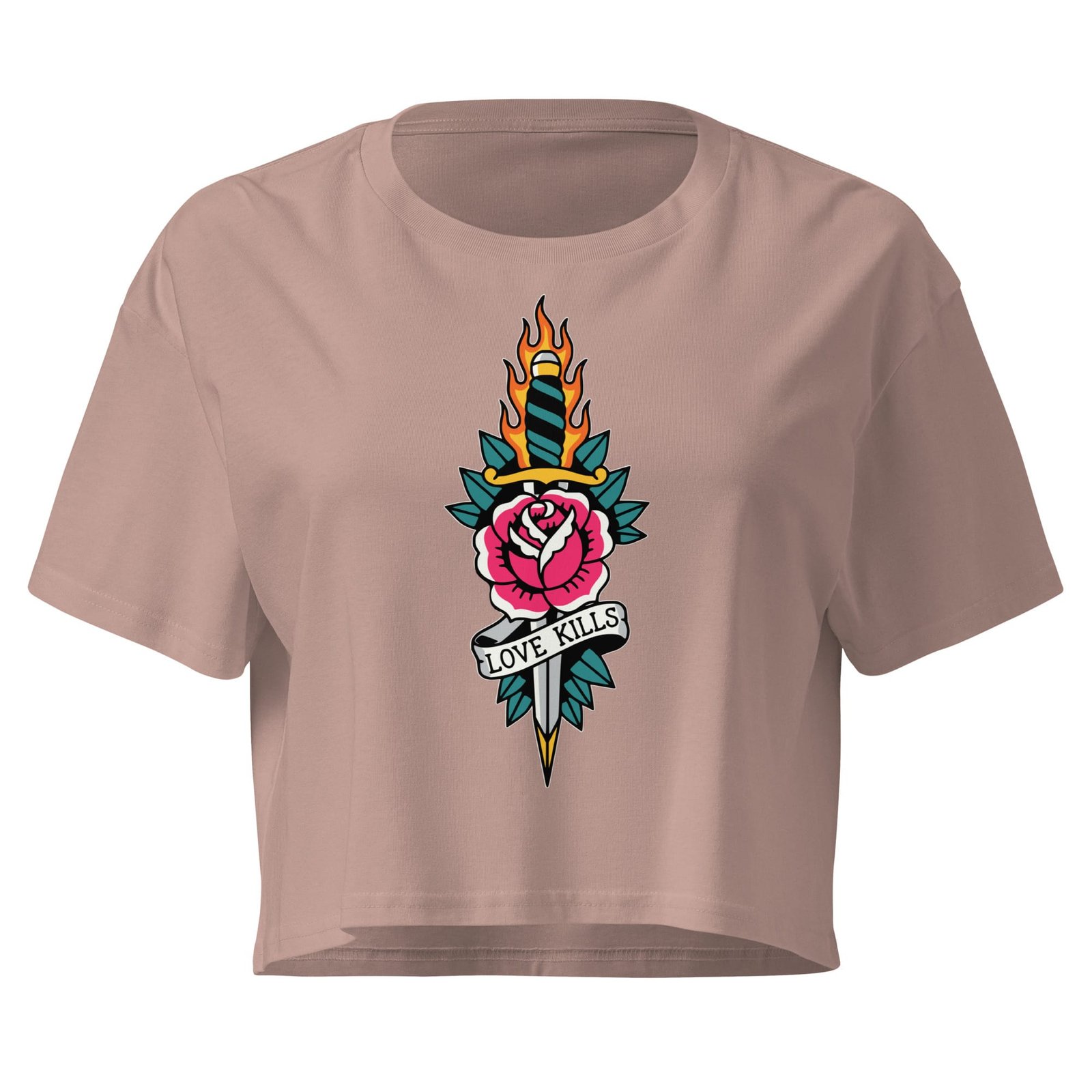 Love Kills - Women's Crop Tee 3 Love Kills - Women's Crop Tee - Image 3