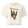 Shattered - Women's Crop Tee 8 womens crop top natural front 6a16fd8657f32