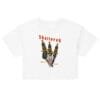 Shattered - Women's Crop Tee 11 womens crop top white front 6a16fd8658c41