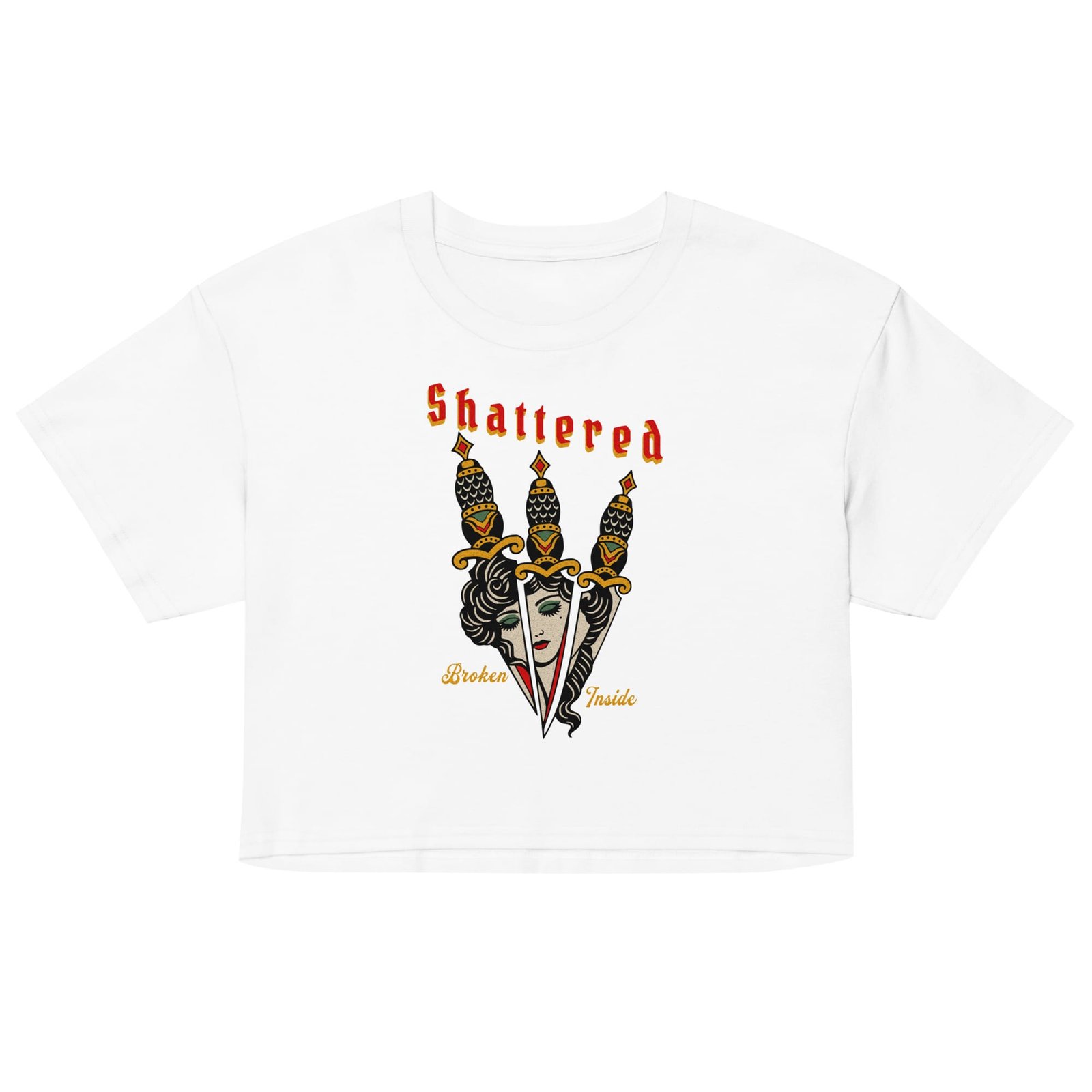 Shattered - Women's Crop Tee 6 Shattered - Women's Crop Tee - Image 6