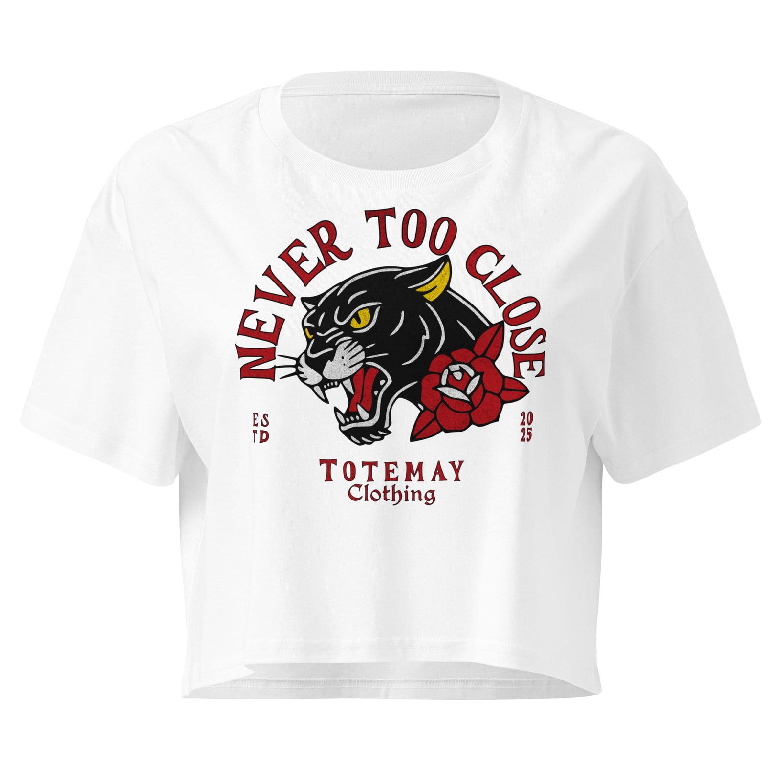 Never Too Close - Women's Crop Tee 1 Never Too Close - Women's Crop Tee