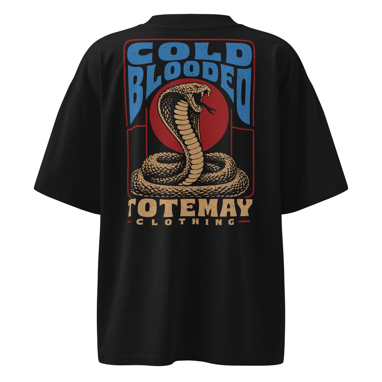 Cold Blooded - Oversized Black T-shirt
