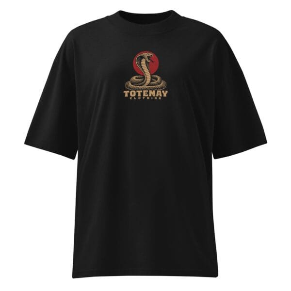 Alternative view of Cold Blooded - Oversized Black T-shirt