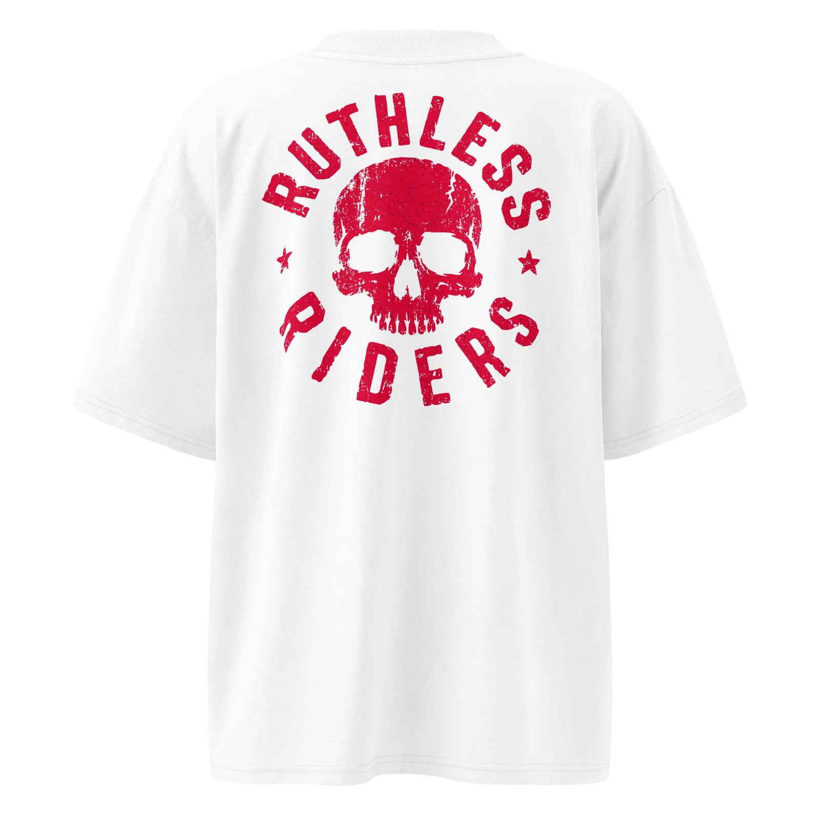 Ruthless Riders - Oversized White T-shirt