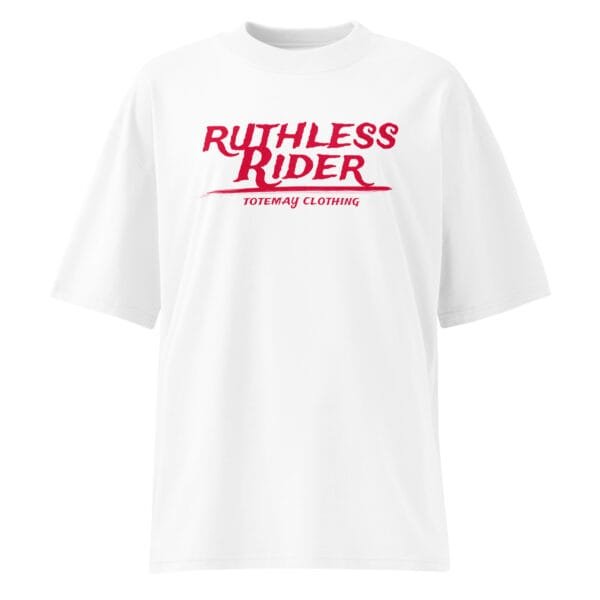 Alternative view of Ruthless Riders - Oversized White T-shirt
